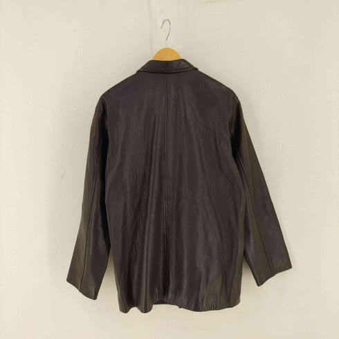 アニエスベーオム Agnes b.homme 90s 3ポケット レザー ハーフコート ジャケット メンズ 1