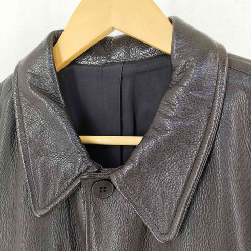 アニエスベーオム Agnes b.homme 90s 3ポケット レザー ハーフコート ジャケット メンズ 1