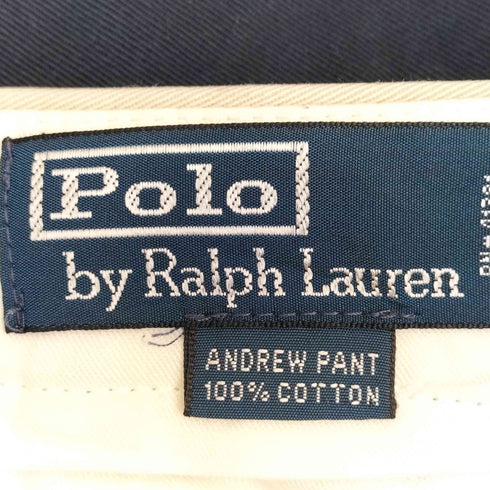ポロバイラルフローレン Polo by RALPH LAUREN 90s~00s 2タック コットンツイルパンツ メンズ 33/32