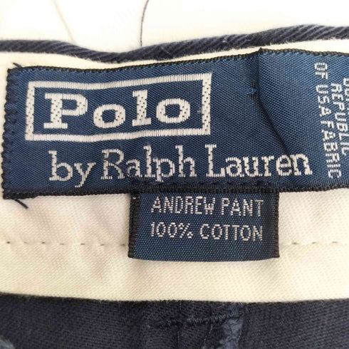 ポロバイラルフローレン Polo by RALPH LAUREN 90s~00s 2タック コットンツイルパンツ メンズ 34/32