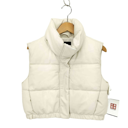 ザラ ZARA クロップドラバーフィニッシュベスト レディース S