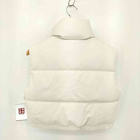 ザラ ZARA クロップドラバーフィニッシュベスト レディース S