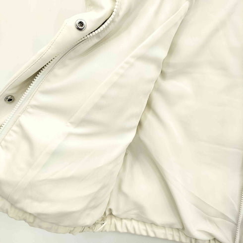 ザラ ZARA クロップドラバーフィニッシュベスト レディース S