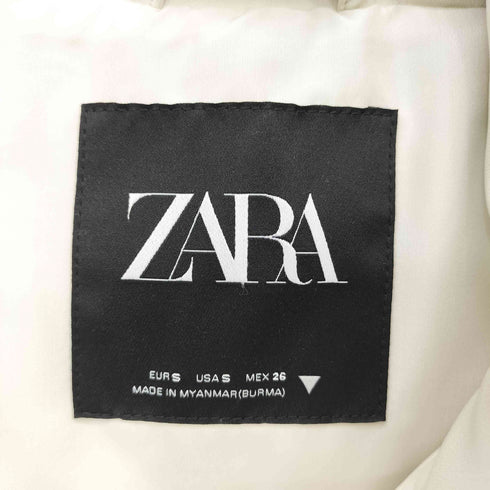 ザラ ZARA クロップドラバーフィニッシュベスト レディース S