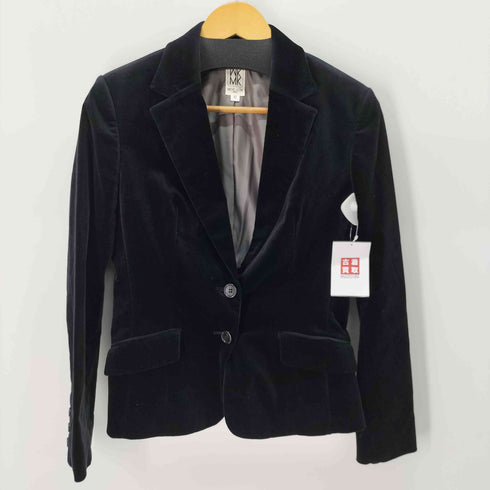 ミッシェルクラン MICHEL KLEIN ベロアテーラードジャケット セットアップ レディース 42