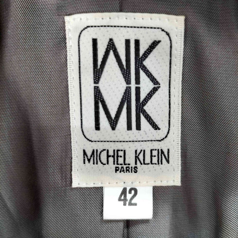 ミッシェルクラン MICHEL KLEIN ベロアテーラードジャケット セットアップ レディース 42