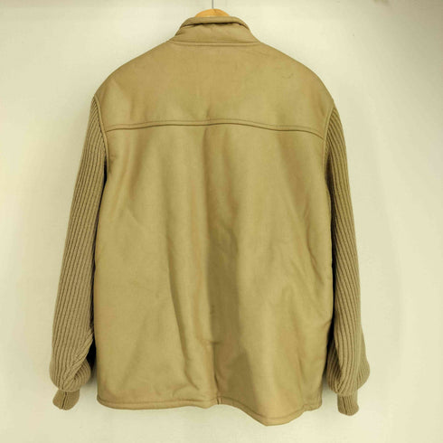 PINO BAZZO 裏起毛 ニット切替 ジャケット メンズ