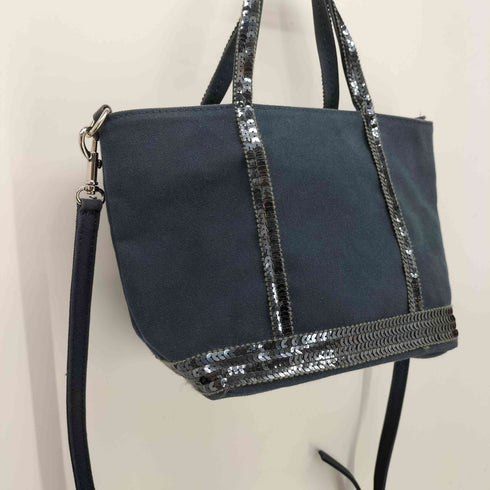 ヴァネッサブリューノ Le Cabas vanessabruno フランス製 2WAY キャンバス スパンコール ショルダーバッグ レディース