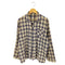 シアーズ Sears 70-80s PERMA-PREST 開襟 チェック パジャマシャツ メンズ import:L