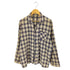 シアーズ Sears 70-80s PERMA-PREST 開襟 チェック パジャマシャツ メンズ import:L