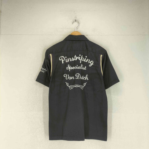ボンダッチ Von Dutch 刺繍デザインS/S ワークシャツ メンズ JPN:L