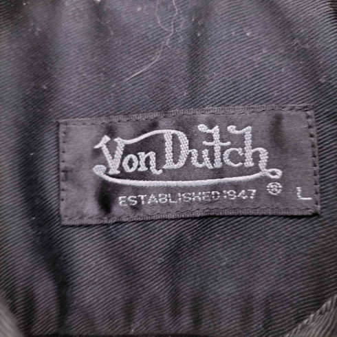 ボンダッチ Von Dutch 刺繍デザインS/S ワークシャツ メンズ JPN:L