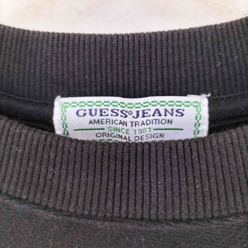 ゲスジーンズ GUESS JEANS フロントロゴ刺繍 クルーネックスウェット メンズ import:S