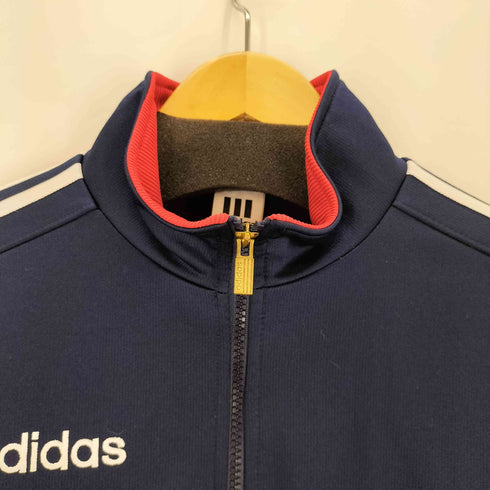 アディダス adidas デサント製 ロゴ刺繍トラックジャケット メンズ JPN:L