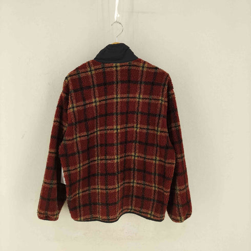 ウールリッチ WOOLRICH 90s USA製 フリース チェック ジップアップジャケット メンズ import:L