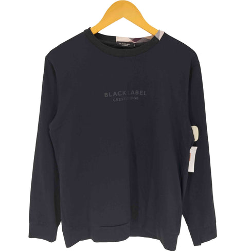 ブラックレーベルクレストブリッジ BLACK LABEL CRESTBRIDGE ロゴプリント クルーネック Tシャツ メンズ import:M