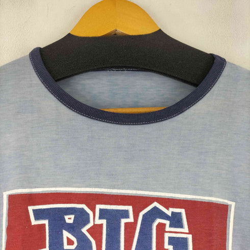 70S フロントプリント リンガーTシャツ メンズ