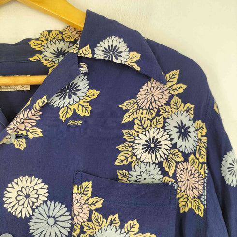 ドゥニーム Denime HAWAIIAN DREAM レーヨン100 アロハ半袖シャツ メンズ M