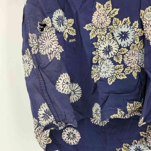 ドゥニーム Denime HAWAIIAN DREAM レーヨン100 アロハ半袖シャツ メンズ M