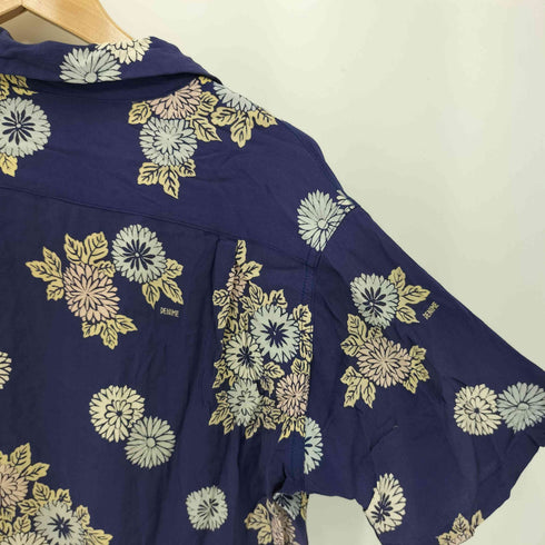 ドゥニーム Denime HAWAIIAN DREAM レーヨン100 アロハ半袖シャツ メンズ M