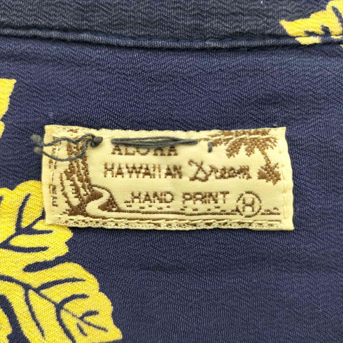 ドゥニーム Denime HAWAIIAN DREAM レーヨン100 アロハ半袖シャツ メンズ M