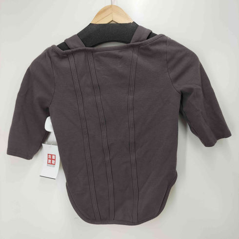 ヴィアヴァンダ viavanda SQUARE NECK TIGHT TOPS レディース FREE