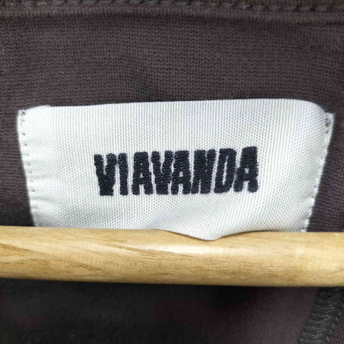 ヴィアヴァンダ viavanda SQUARE NECK TIGHT TOPS レディース FREE