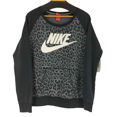 ナイキ NIKE レオパード ラグランスウェット レディース L