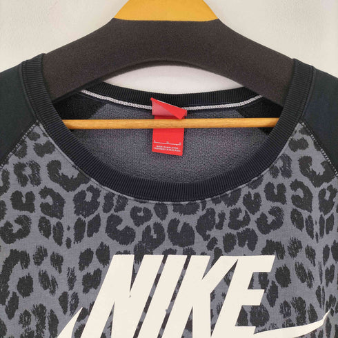ナイキ NIKE レオパード ラグランスウェット レディース L