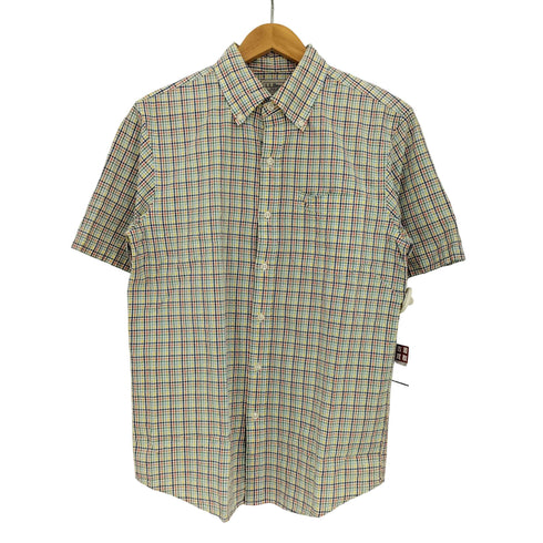 エルエルビーン L.L.Bean TRADITIONAL FIT マルチカラー チェック シアサッカー ボタンダウン 半袖シャツ メンズ import:M