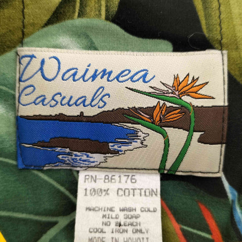 Waimea Casuals トロピカル柄 アロハシャツ メンズ S