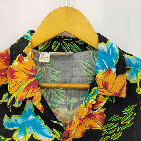 ケニントン kennington 80s 背景タグ レーヨン アロハ 半袖シャツ メンズ  M