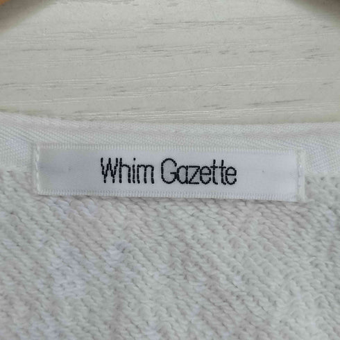 ウィムガゼット Whim Gazette 22SS スウェットVプルオーバー レディース FREE