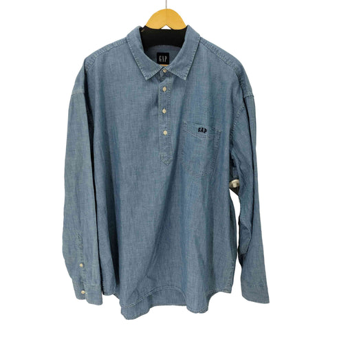 ギャップ Gap ロゴ プルオーバー シャンブレーシャツ メンズ import:XL
