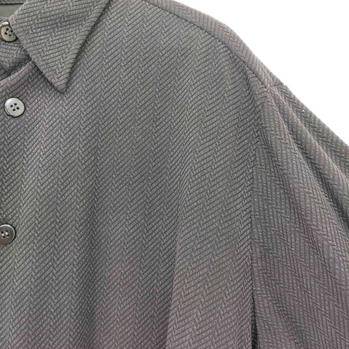 エンポリオアルマーニ EMPORIO ARMANI ヘリンボーン オーバーサイズ 長袖シャツ メンズ 54