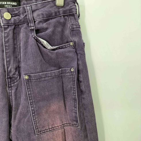 11KN BRAND フロントバックポケット 染色デニムパンツ メンズ S