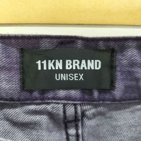 11KN BRAND フロントバックポケット 染色デニムパンツ メンズ S