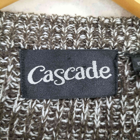 CASCADE 杢ブラウンクルーネックニット メンズ XL