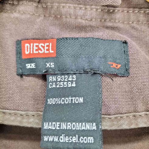 ディーゼル DIESEL 90~00S Y2K フリンジデザインコットントレンチコート レディース XS