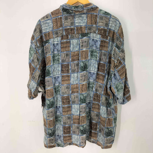 ピエールカルダン pierre cardin 総柄レーヨン半袖シャツ メンズ XXL