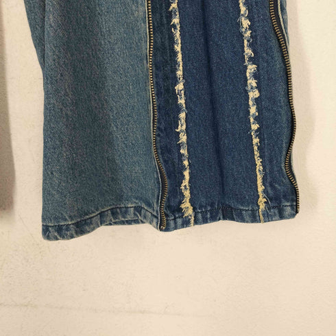 ハレ HARE Zip Layered Denim 2WAY サイドジップフレアデニムパンツ メンズ M