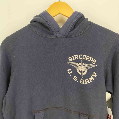 バズリクソンズ BUZZ RICKSONS AIR CORPS U.S.ARMY ロゴプリント 裏地フリース プルオーバー パーカー メンズ JPN:S