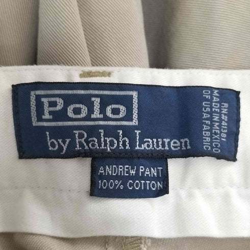 ポロバイラルフローレン Polo by RALPH LAUREN ANDREW PANT 2タックチノパンツ メンズ 42/32