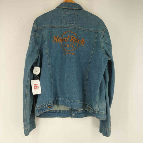 ハードロックカフェ Hard Rock Cafe ロゴ刺繍 デニムジャケット メンズ XL