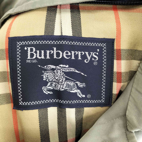 バーバリーズ BURBERRYS C100 裏地ノヴァチェックステンカラーコート メンズ 165