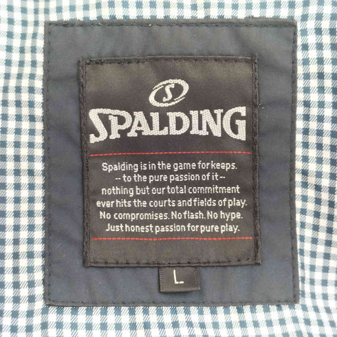 スポルディング SPALDING 裏地チェックコーチジャケット メンズ import:L