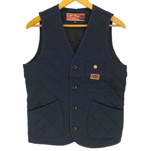 キャッツポウ CATS PAW 東洋 ロゴパッチ キルティング ウエストアジャスター 4B ワークベスト メンズ US:36