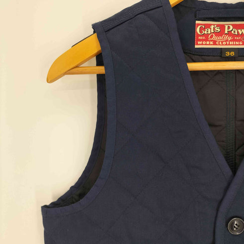キャッツポウ CATS PAW 東洋 ロゴパッチ キルティング ウエストアジャスター 4B ワークベスト メンズ US:36
