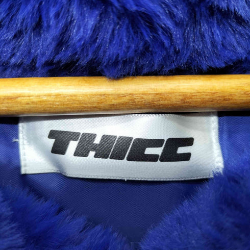 チック THICC ジップデザインファーパーカー レディース