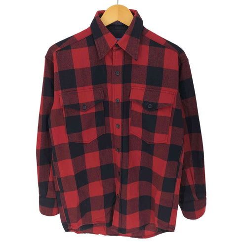ペンドルトン PENDLETON USA製 ブロック チェック L/S ウールシャツ メンズ import:XS